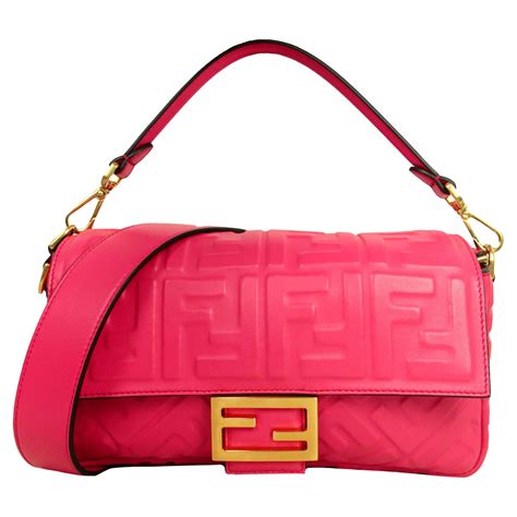 large pink fendi bag|pink fendi crossbody canvas print.